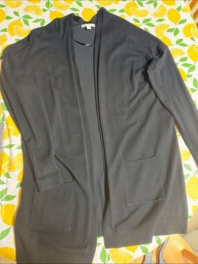 Black Open-Front Women's Cardigan Jacket - Cato Brand